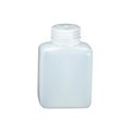 Nalgene Nalgene NAL-562114-0002 HDPE Wide Mouth Square Storage Bottle; 2 oz NAL-562114-0002